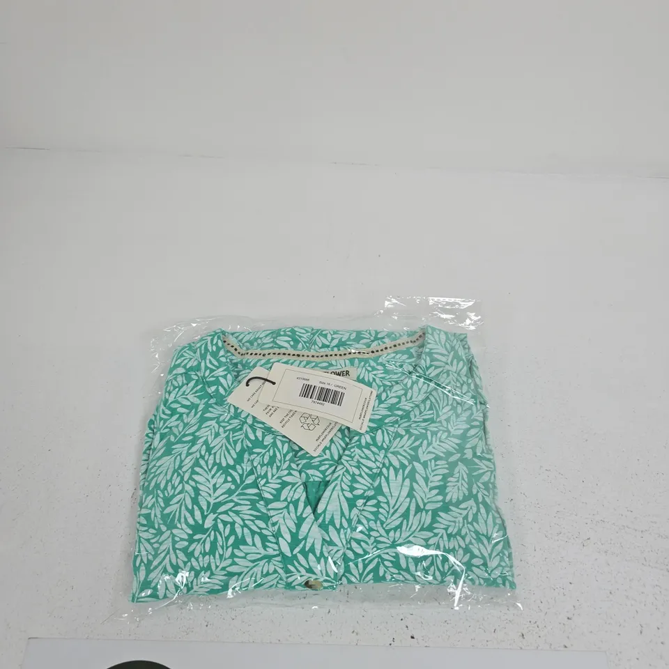 MUDFLOWER WOMEN'S LEAF-PRINT TOP – UK 16 (EU 44, US 12)