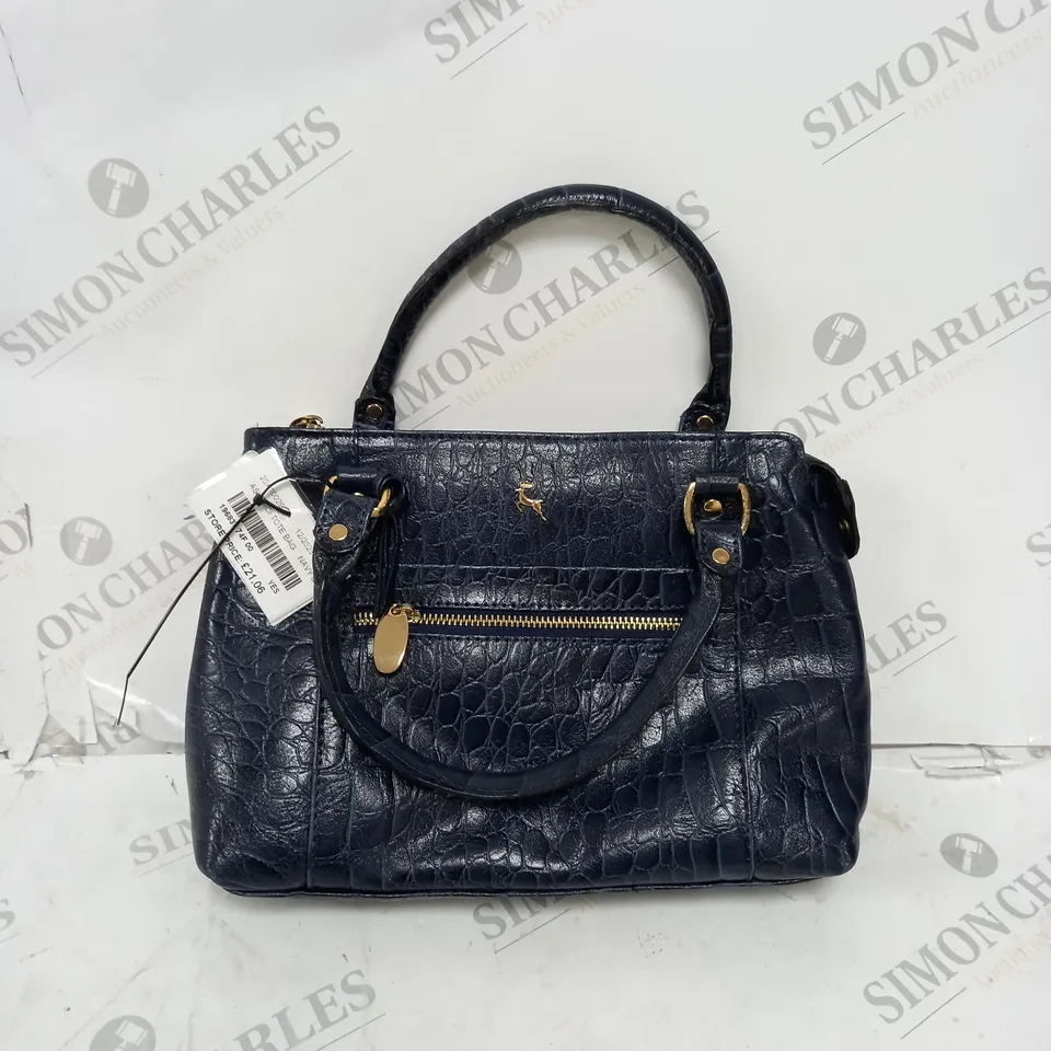 ASHWOOD CROC LEATHER MEDIUM MULTIWAY BAG 
