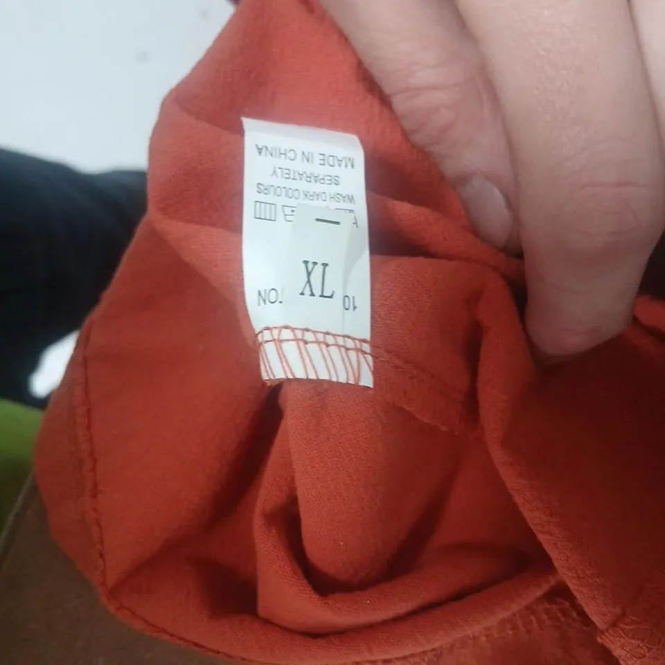 CORAL ORANGE WOMEN'S DRESS, SIZE XL