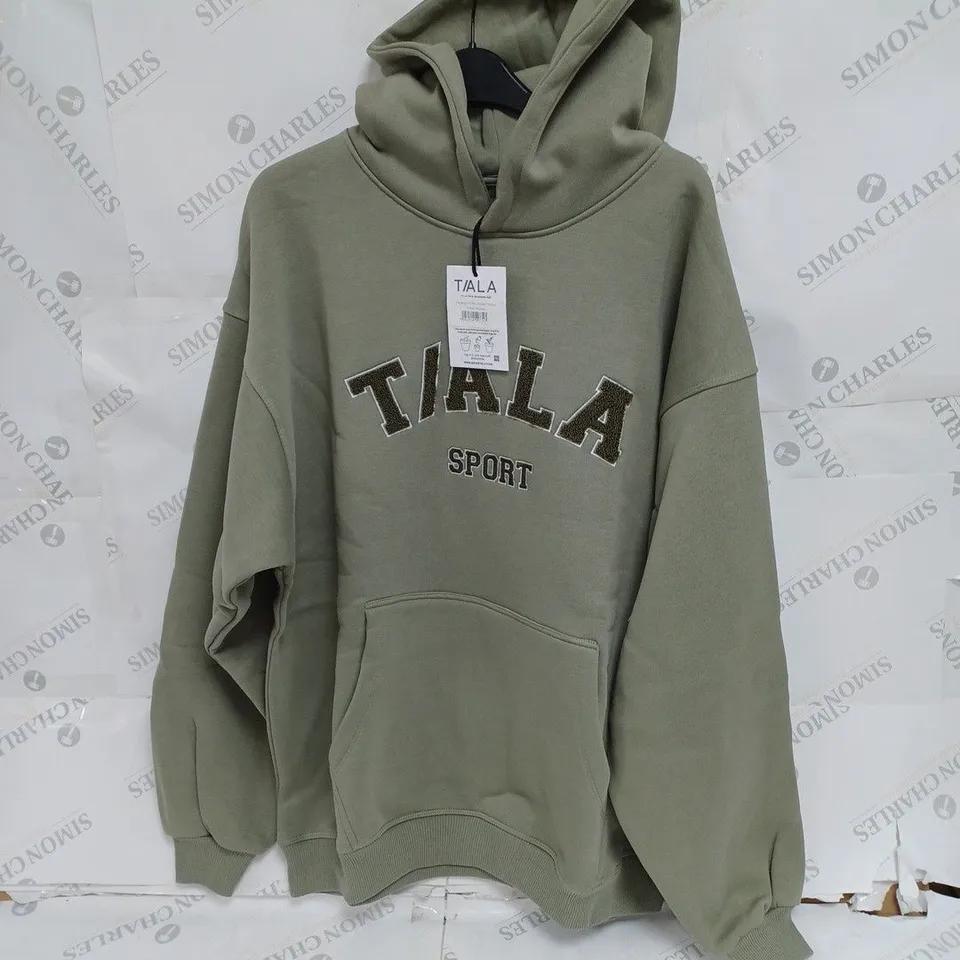 TALA SPORT OVERSIZED VOLLEY HOODIE VINTAGE KHAKI- MEDIUM