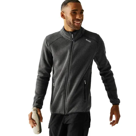 BRAND NEW REGATTA GREAT OUTDOORS RMA655 HERREN FLEECE JACKE - TORRENS BLACK SIZE XXL