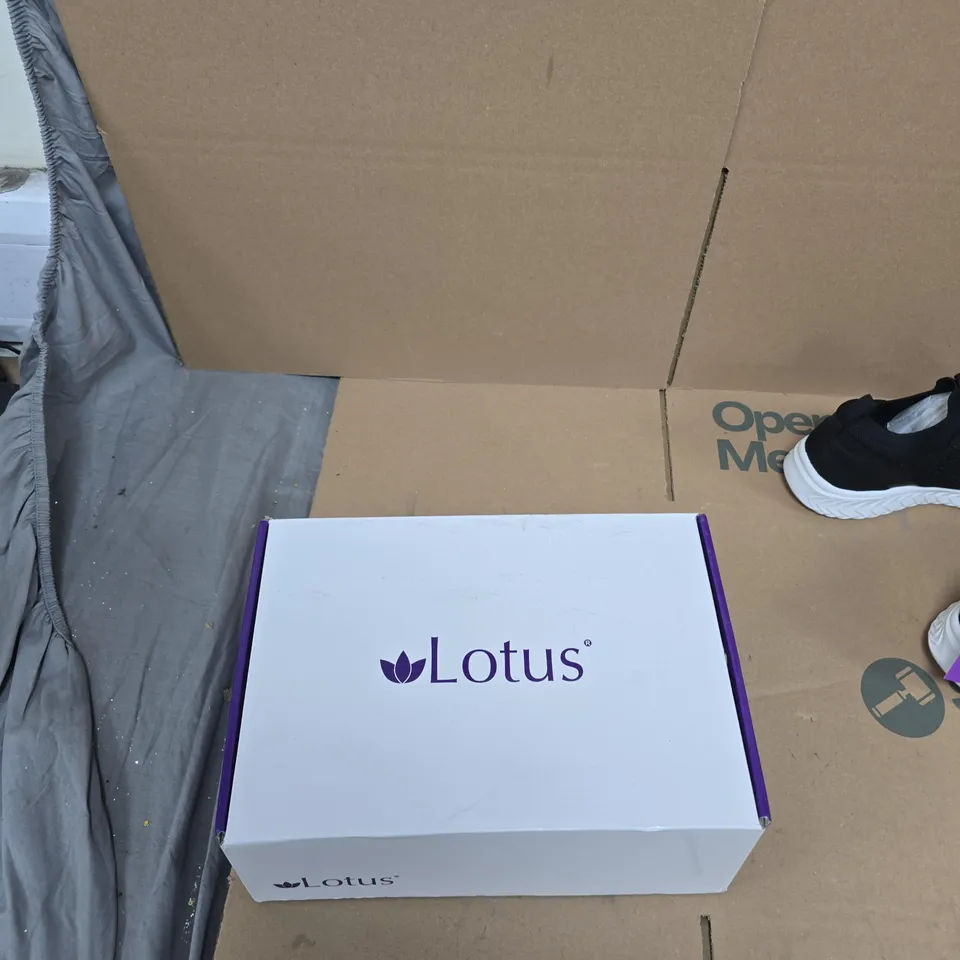 LOTUS ULS554 BLACK SNEAKERS, UK 6 (EU 39) – BOXED