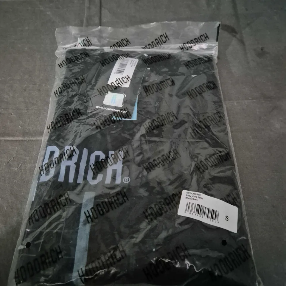 HOODRICH UNITY PRINT T-SHIRT – BLACK/GREY, SIZE S