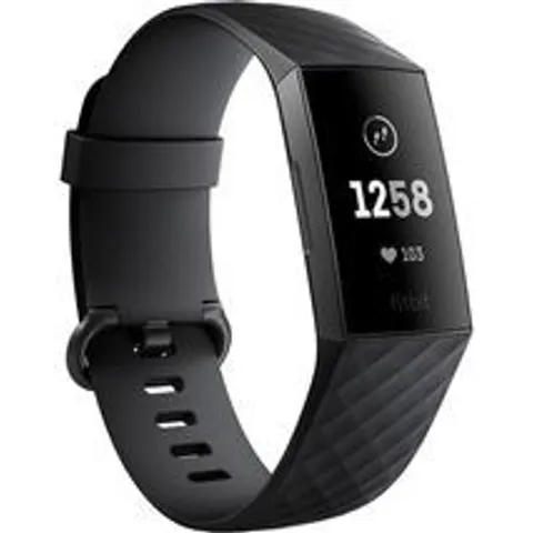 FITBIT CHARGE 3 - BLACK & GRAPHITE, UNIVERSAL