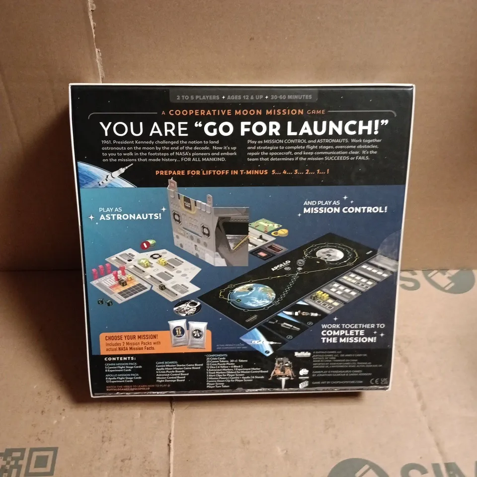 sealed appollo nasa moon missions board game