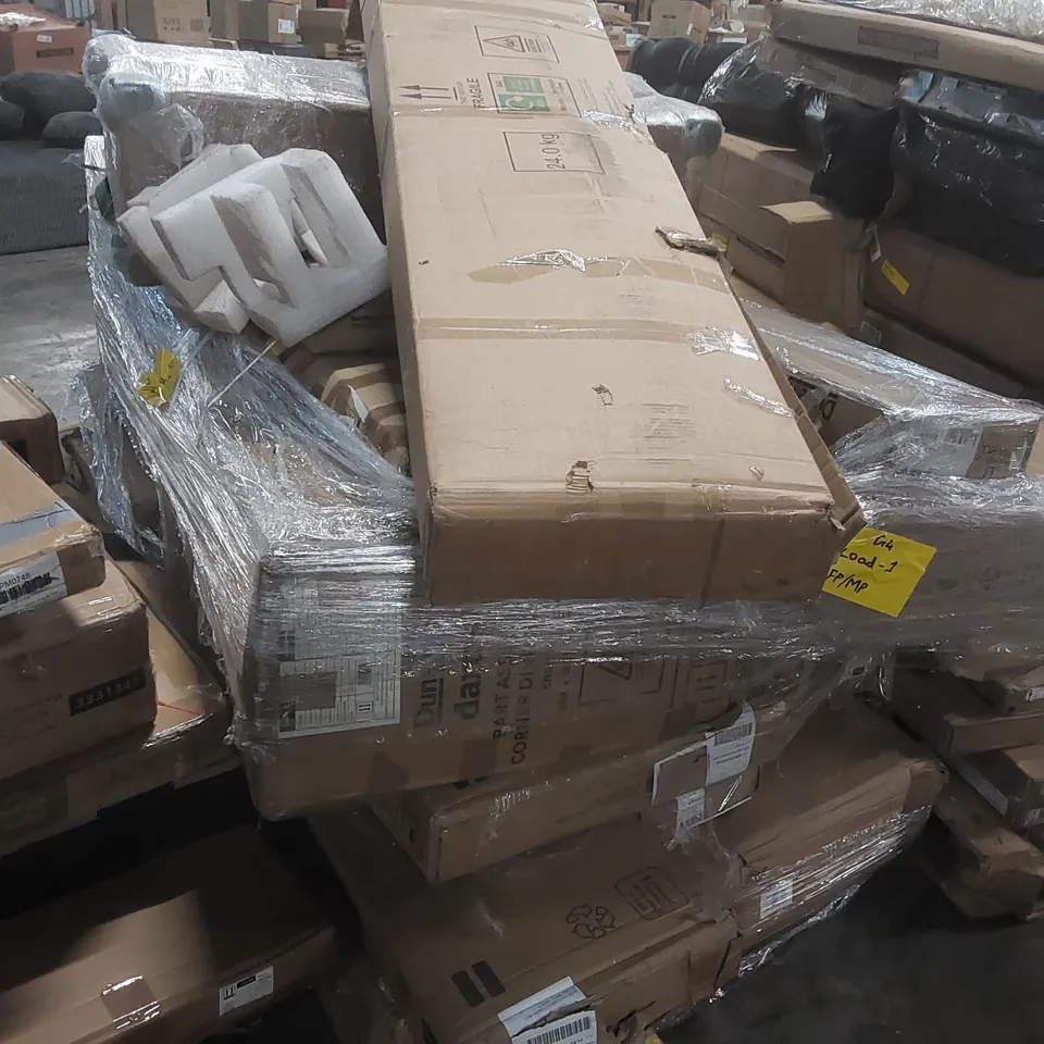 PALLET CONTAINING A LARGE QUANTITY OF ASSORTED FURNITURE PARTS ECT