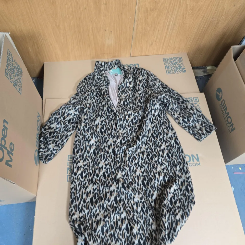 LA MAREY LEOPARD PRINT FAUX-FUR COAT – WOMEN'S XL