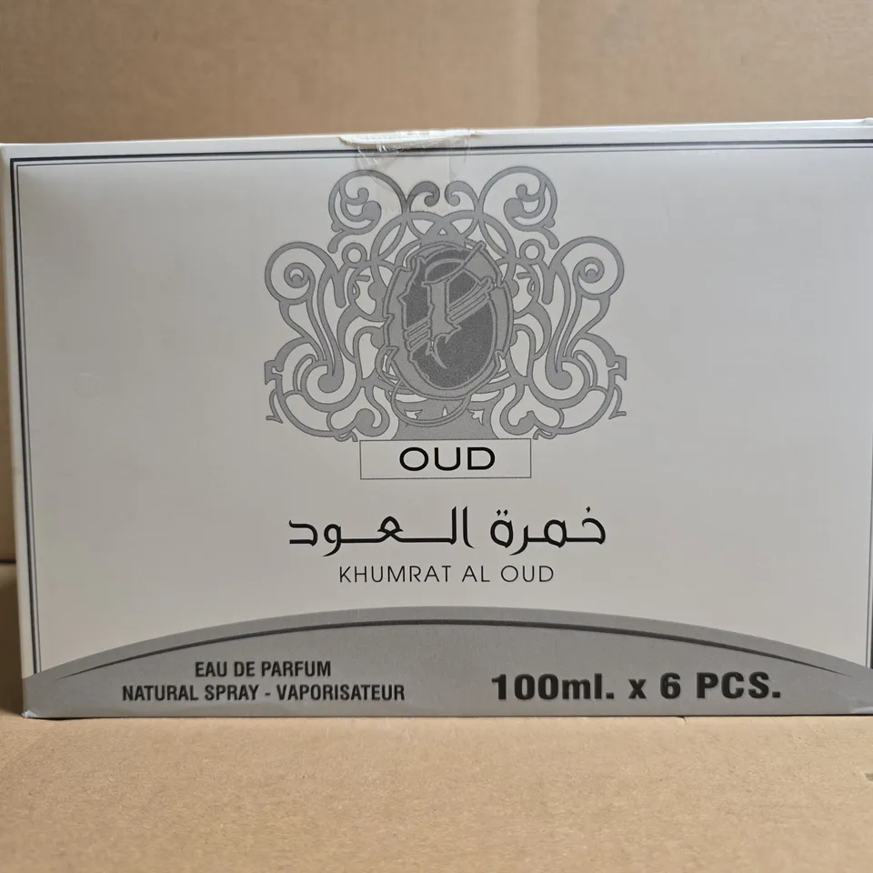 NUSUK KHUMRAT AL OUD EAU DE PARFUM – 6 X 100ML BOXED SET