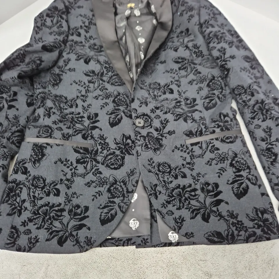 TWISTED TAILOR FLORAL JACQUARD BLAZER – MEN'S, UK 42R (EU 52R), MADE IN TURKEY