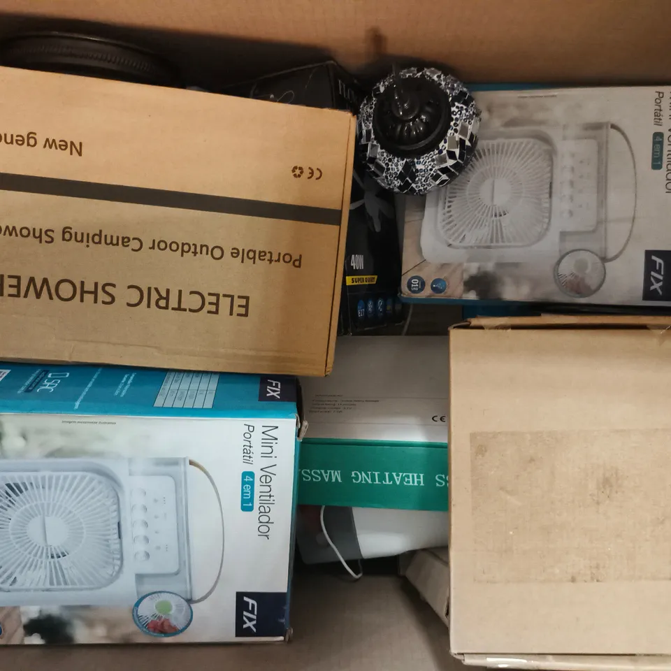 BOX OF APPROXIMATELY 10 ASSORTED HOUSEHOLD ELECTRICAL ITEMS - COLLECTION ONLY