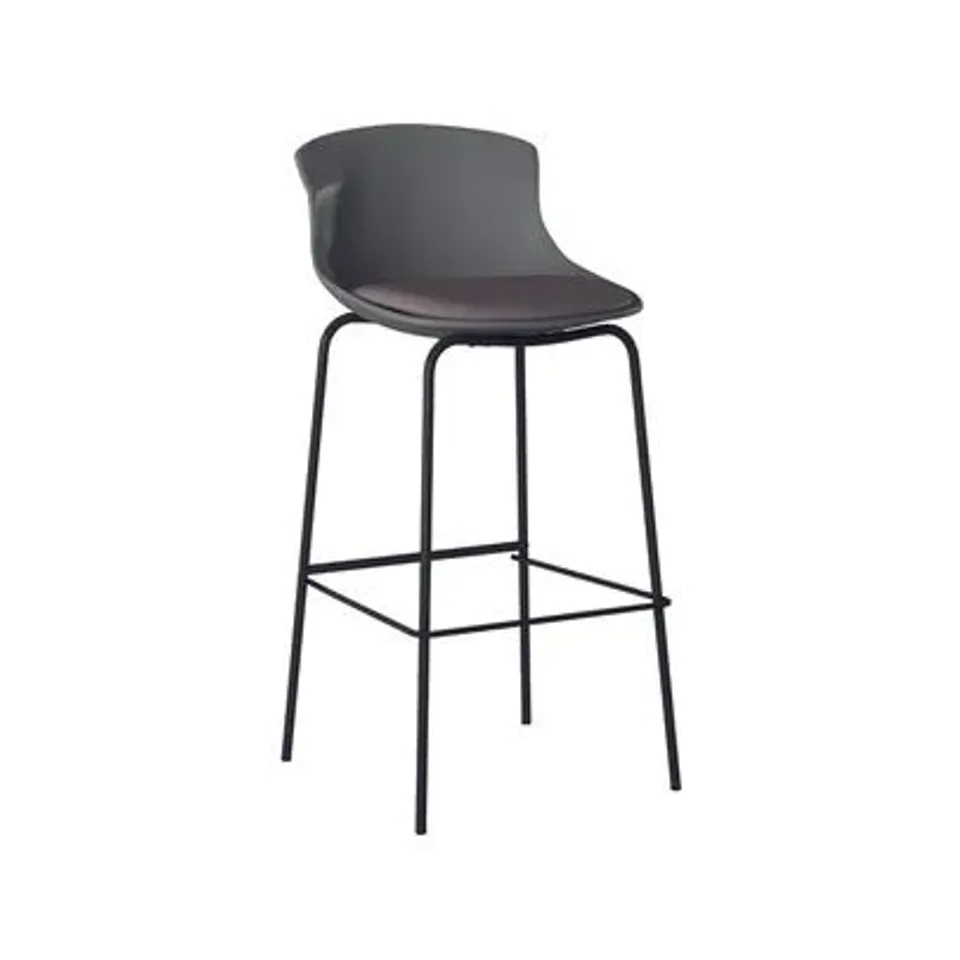 BOXED ALPHASON FURNITURE HELENA GREY BAR STOOL