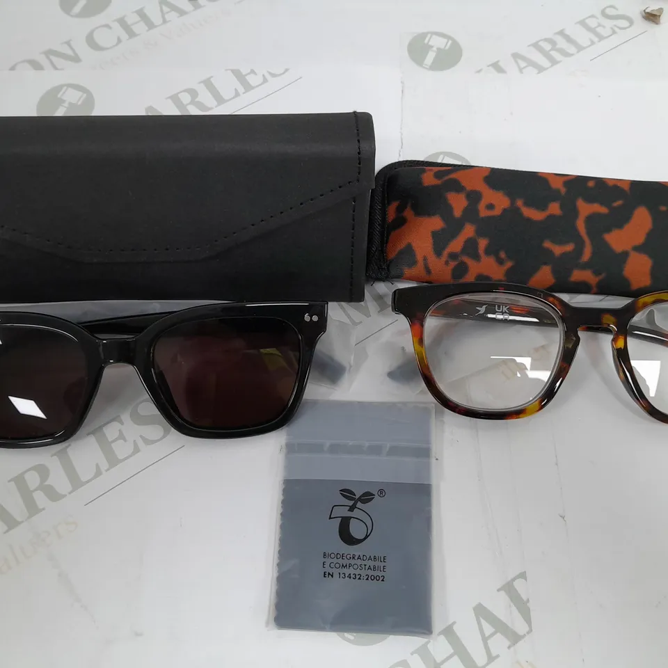 HUMMINGBIRD SUNGLASSE AND READING GLASSES 