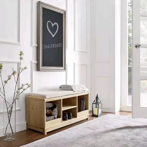BRAND NEW BOXED STORAGE BENCH - BROWN (1 BOX)