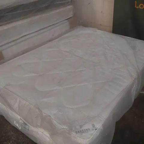 QUALITY BAGGED TIVOLI COMFORT QUILTED 13.5G OPEN COIL SPRING UNIT 4'6" DOUBLE MATTRESS