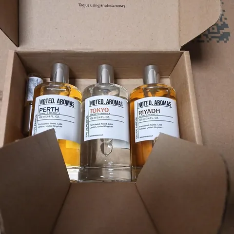 BOXED NOTED AROMAS THREE PIECE GIFT SET