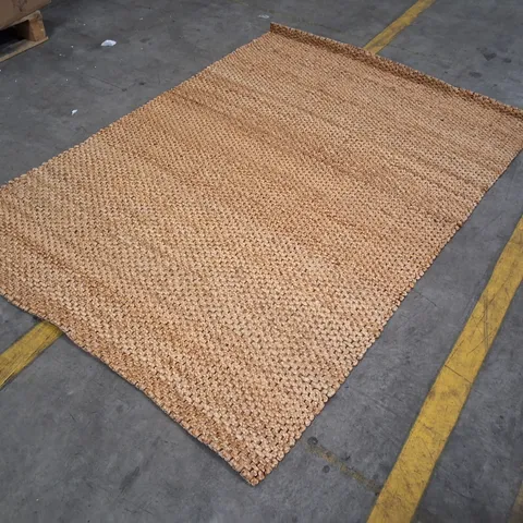 RECTANGULAR WOVEN JUTE RUG – LIGHT BROWN, HOME DECOR APPROXIMATELY 160×230CM