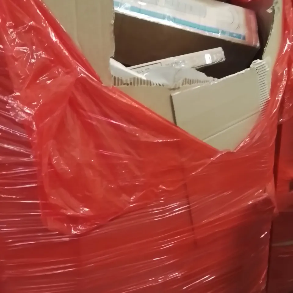 PALLET OF ASSORTED HOUSEHOLD GOODS AND PRODUCTS TO INCLUDE;AIR COOLER,PET BED,METAL COFFEE TABLE