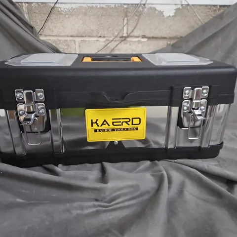 KAERD TOOLS BOX β BLACK TOOLBOX WITH MOULDED INTERIOR TRAY