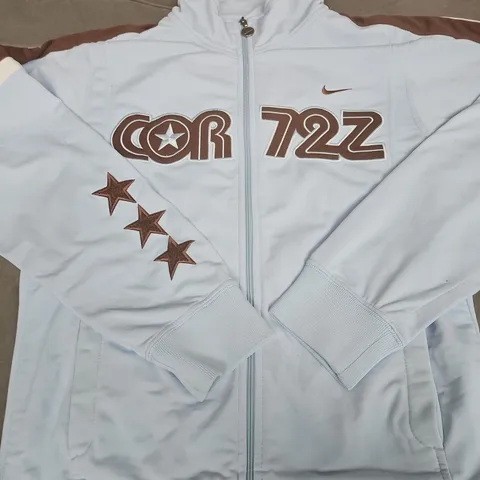 NIKE LIGHT BLUE ZIP-UP JACKET - SIZE S