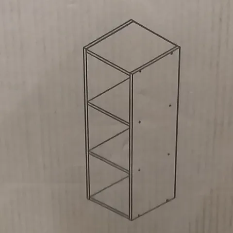 BOXED 3 CUBE STORAGE IN OAK AND WHITE