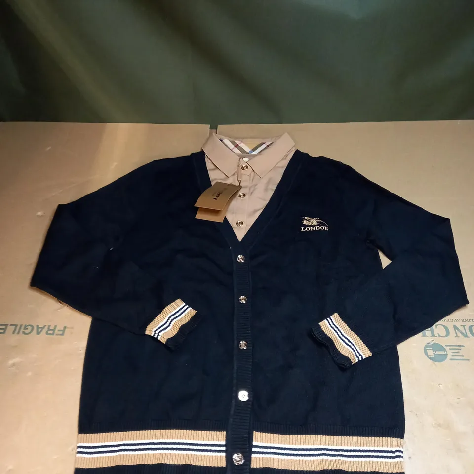 MENS BURBERRY CARDIGAN SIZE SMALL