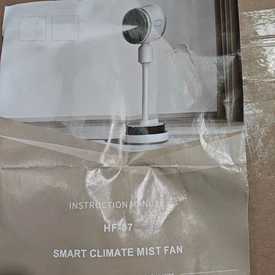 HF07 SMART CLIMATE MIST FAN – WHITE, WITH INSTRUCTION MANUAL