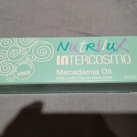 APPROXIMATELY 20 NUTRILUX INTERCOSMO MACADAMIA OIL – BRILLIANT COLOR EMULSION, 60ML