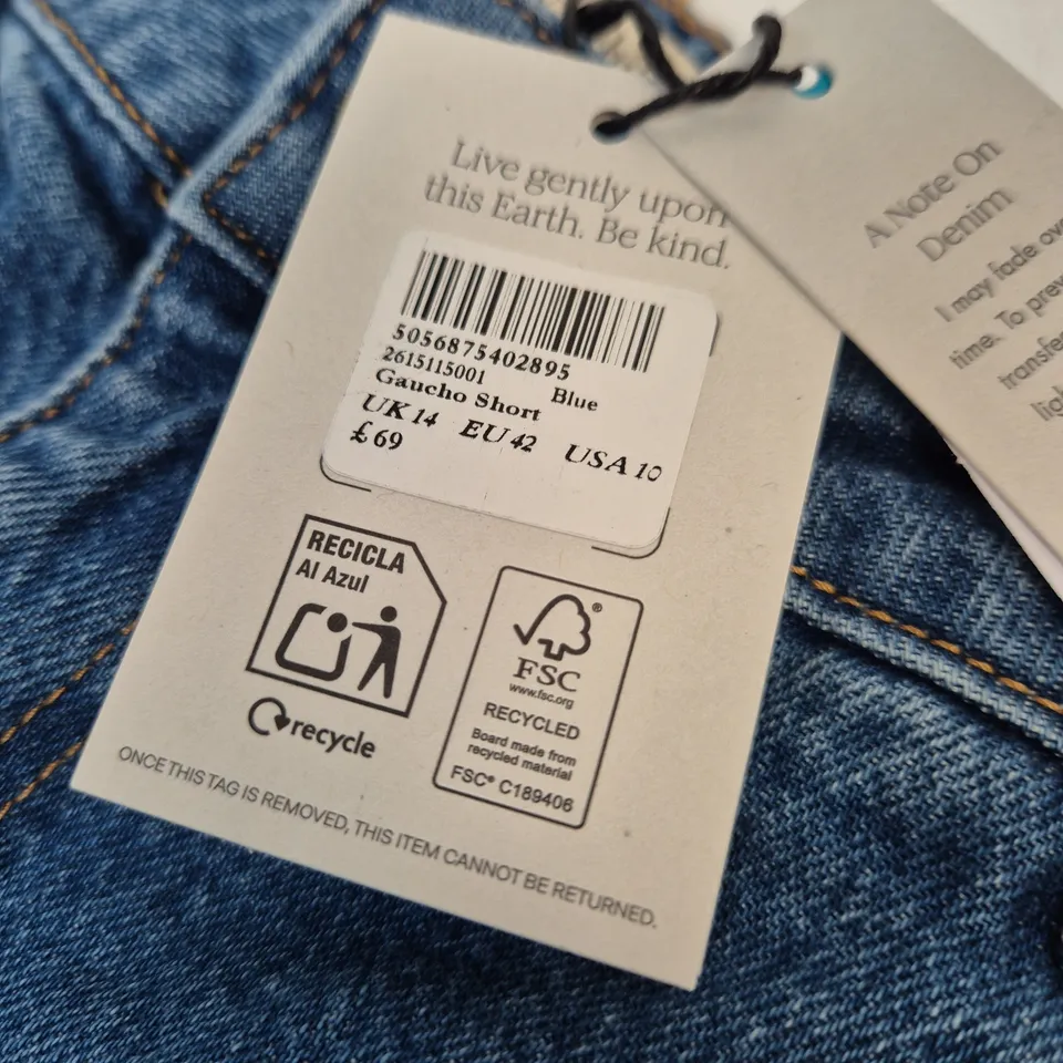NOBODY'S CHILD BLUE DENIM JEANS – UK 14 (EU 42, US 10)