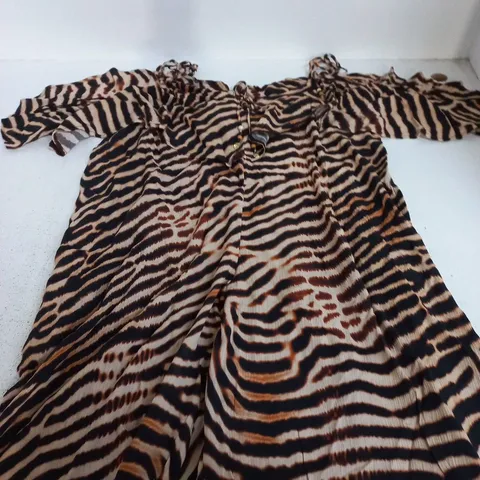 MONSOON TIGER PRINT KIMONO-STYLE ROBE – WOMEN'S, UK SIZE M
