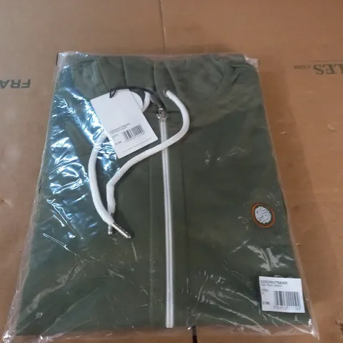 BAGGED PRETTYGREEN TILBY TRACK HOODY IN GREEN - M