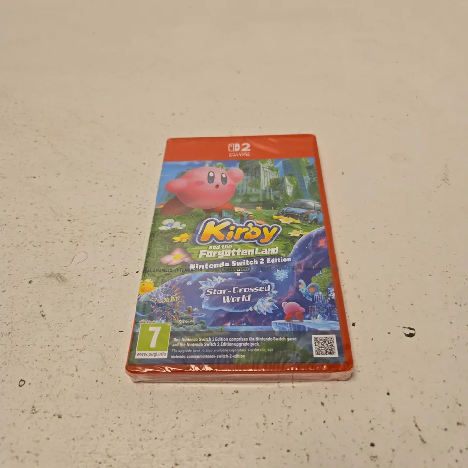NINTENDO SWITCH 2 KIRBY AND THE FORGOTTEN LAND STAR CROSS WORLD SEALEED