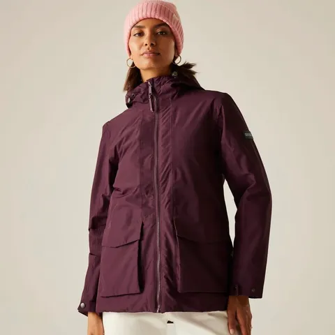 BRAND NEW REGATTA WOMEN'S MELANE WATERPROOF INSULATED JACKET IN FIG SIZE UK 16