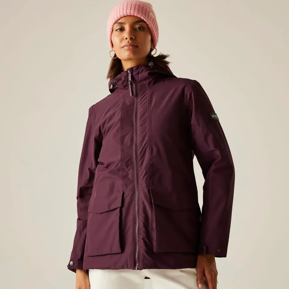 BRAND NEW REGATTA WOMEN'S MELANE WATERPROOF INSULATED JACKET IN FIG SIZE UK 16