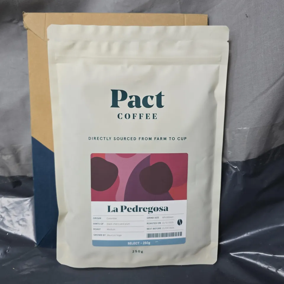 PACT COFFEE LA PEDREGOSA 250G WHOLEBEAN