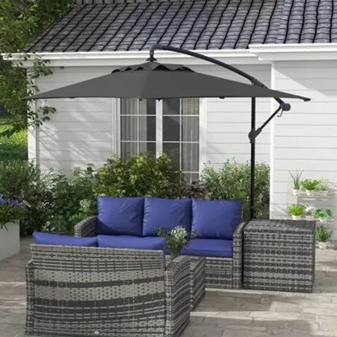 BOXED OUTSUNNY 294CM CANTILEVER PARASOL (1 BOX)