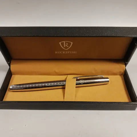 RUCKSTUHL STAINLESS STEEL LUXURY PEN IN GIFT BOX