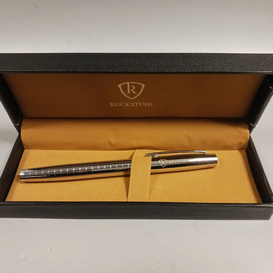 RUCKSTUHL STAINLESS STEEL LUXURY PEN IN GIFT BOX 