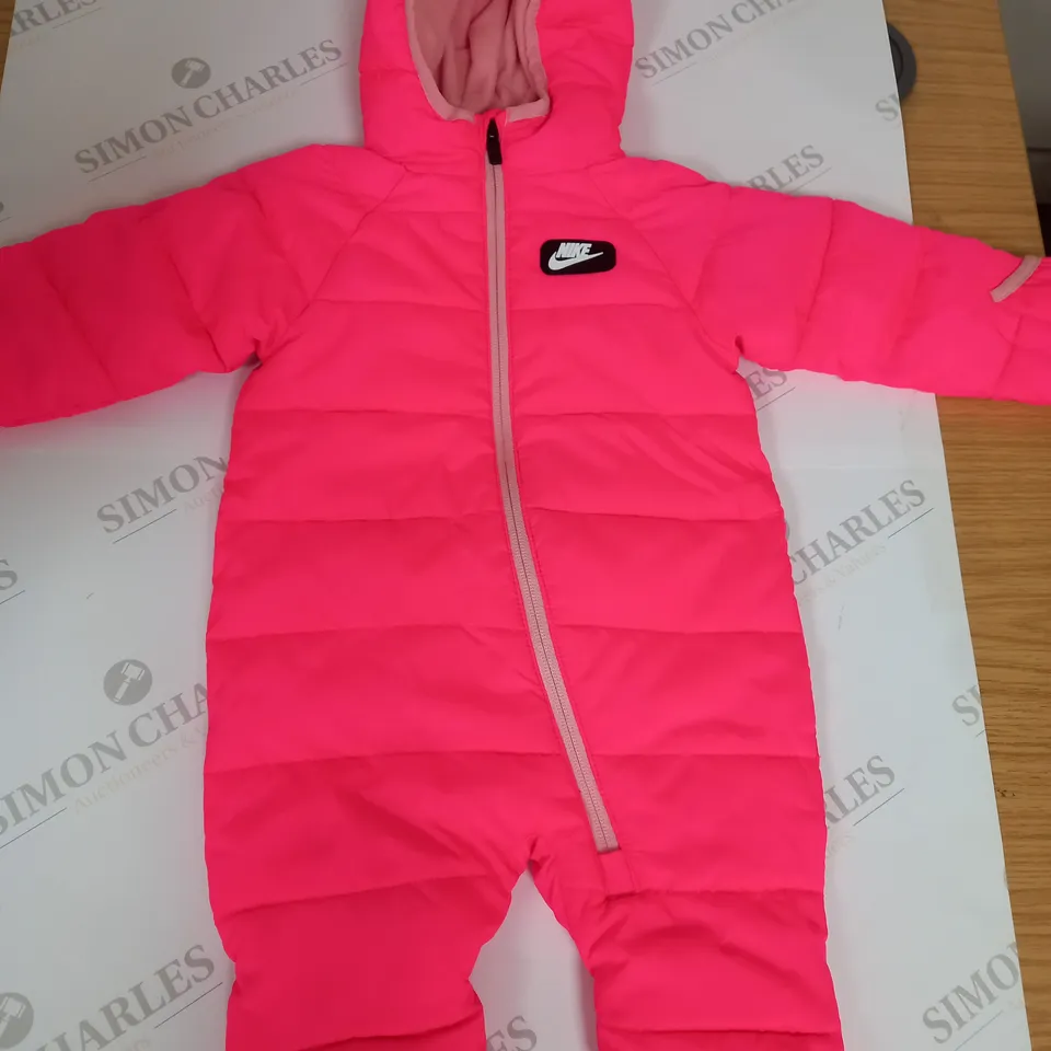 BABY NIKE ZIPPED SNOWSUIT SIZE 6 MONTHS