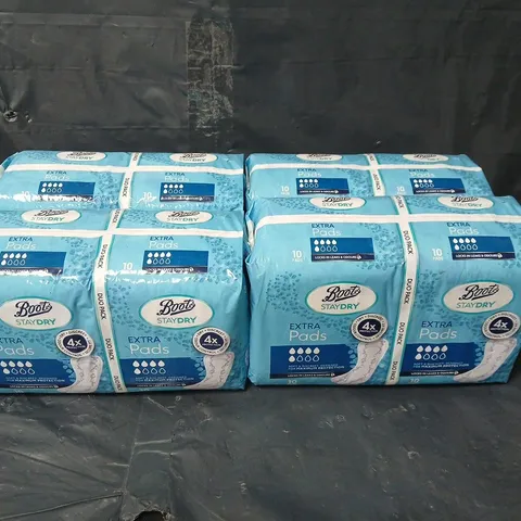 LOT OF 4 BOOTS STAY DRY FEMININE HYGIENE PADS