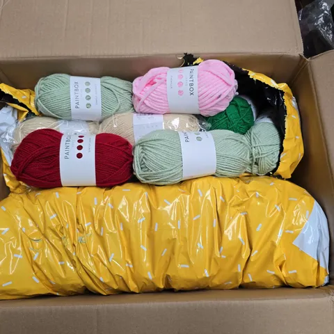 LARGE QUANTITY OF ASSORTED PAINTBOX YARNS IN VARIOUS COLOURS 