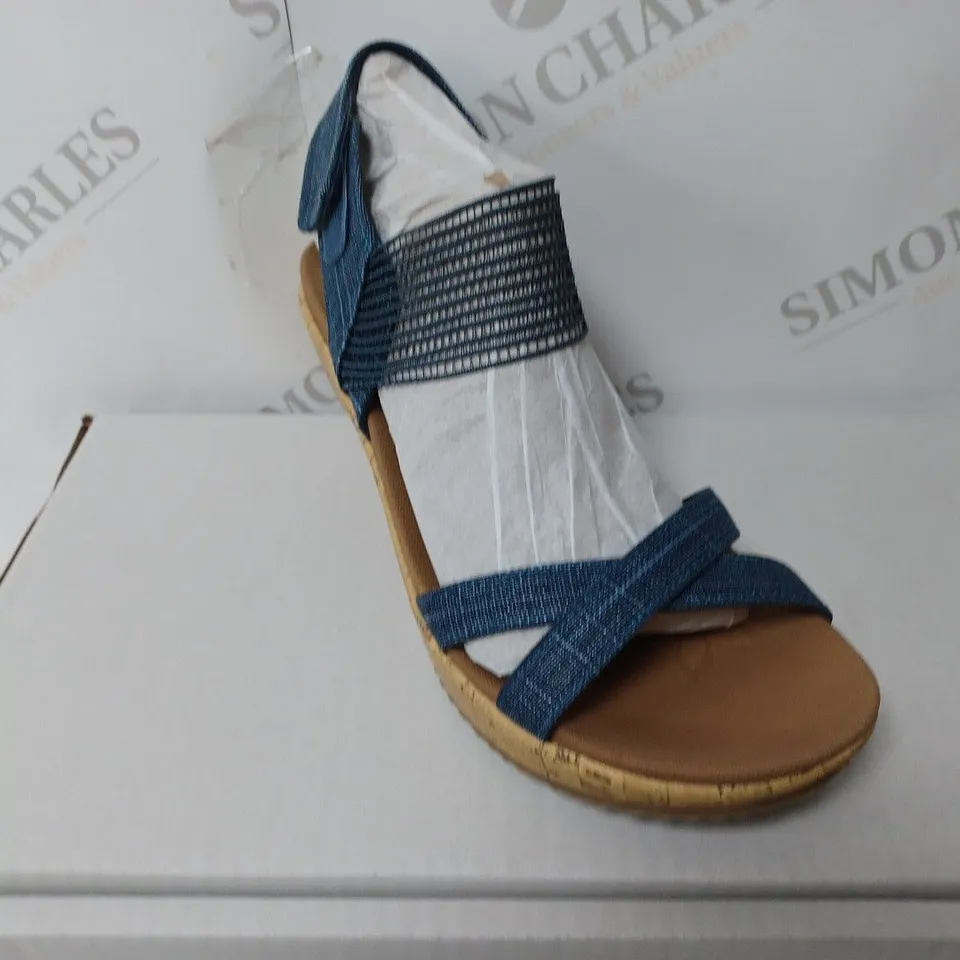 SKETCHERS BEVERLE SANDALS IN NAVY - SIZE 3