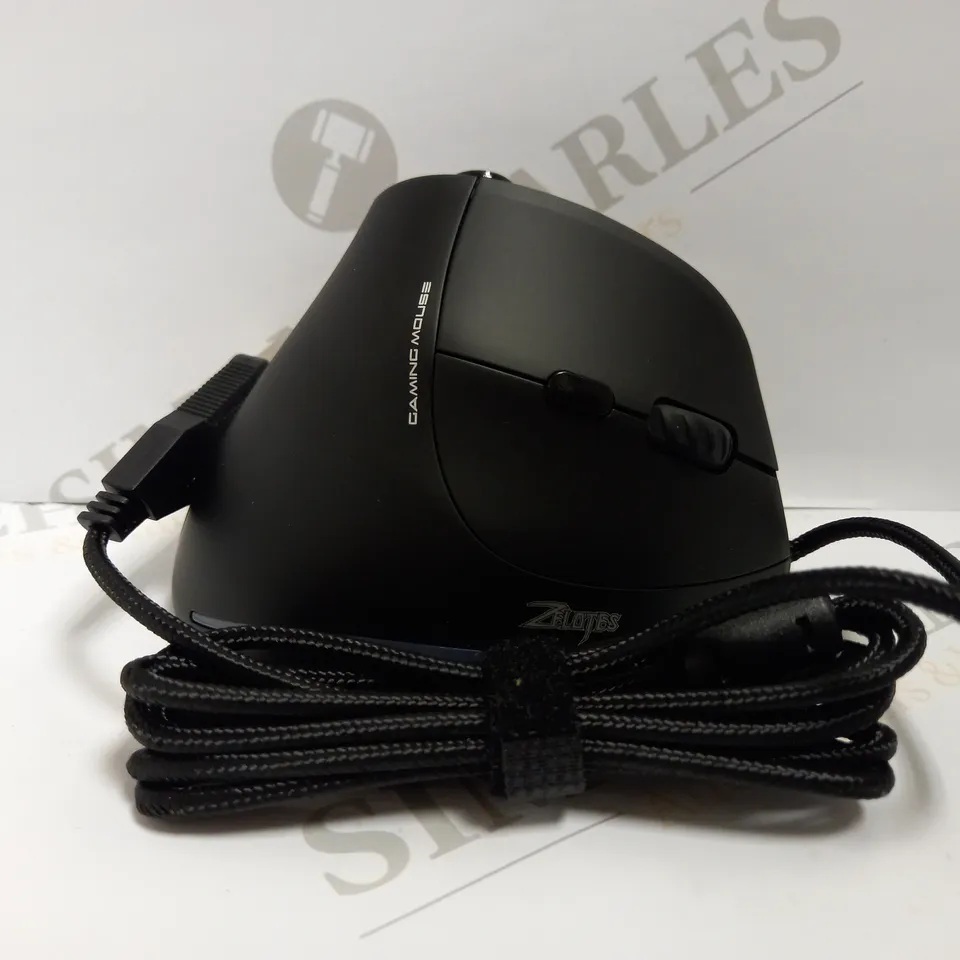 ZELOTES VERTICAL GAMING MOUSE - BLACK