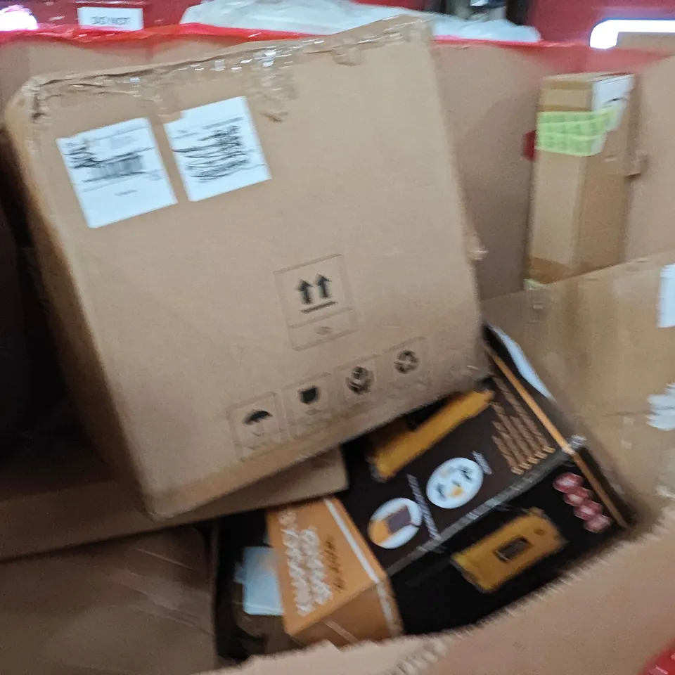 PALLET OF ASSORTED HOUSEHOLD GOODS AND PRODUCTS TO INCLUDE;SPRAYER,AREA RUG