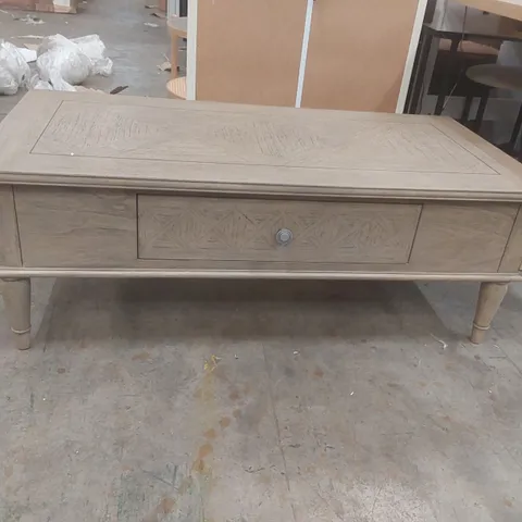 COLELLA SOLID WOOD COFFEE TABLE WITH STORAGE