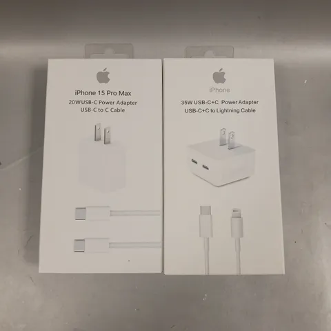 10 X BOXED ASSORTED IPHONE CHARGERS