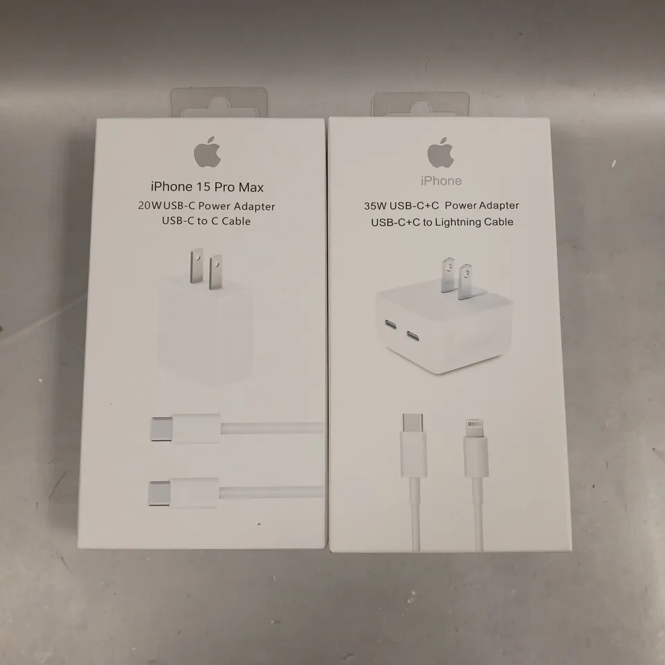 10 X BOXED ASSORTED IPHONE CHARGERS 