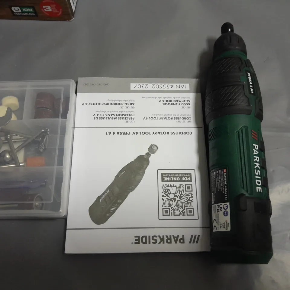 BOXED PARKSIDE CORDLESS 4V ROTARY TOOL