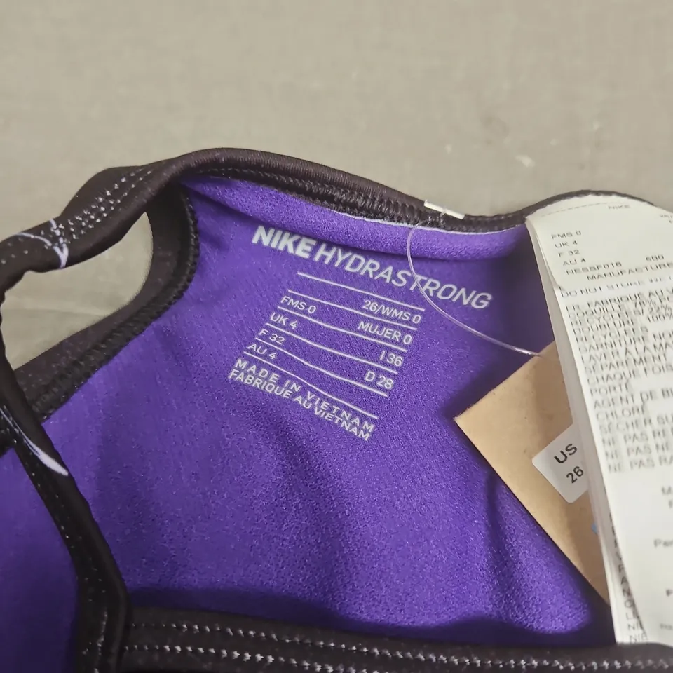 NIKE WOMENS HYDRASTRONG SWIMSUIT IN PURPLE - SIZE 26