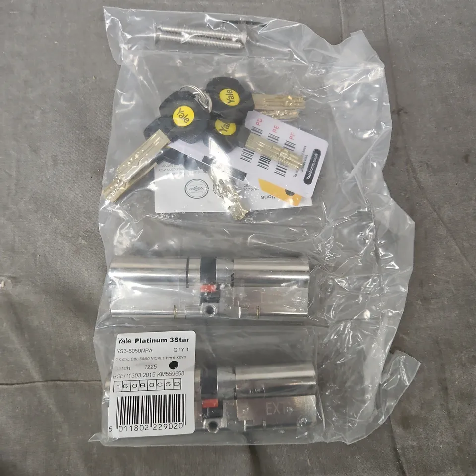 YALE PLATINUM 3 STAR EURO PROFILE CYLINDER LOCK (YS3-5050NPA)