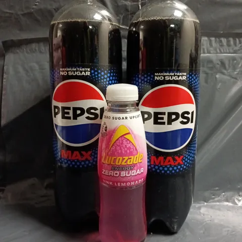 APPROXIMATELY 5 ASSORTED FOOD AND DRINK ITEMS TO INCLUDE PEPSI MAX, AND LUCOZADE